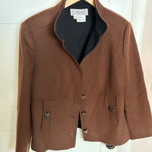 Carlisle Chocolate Wool Blazer